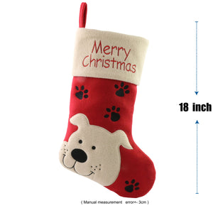 18'' pet Christmas stockings gift for dog/cat | Bstaofy - Glow Guards