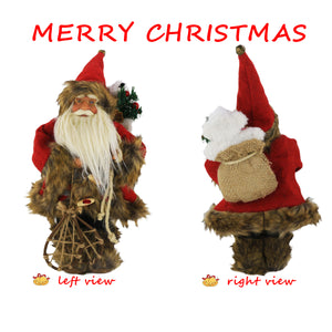Santa Claus figure Christmas decoration 16.5'', brown | Bstaofy - Glow Guards