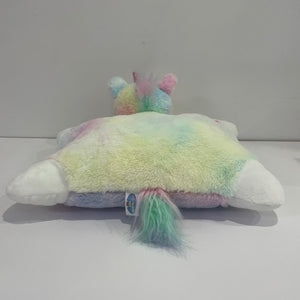Rainbow Unicorn Stuffed Animal Pillow Cute Plush Soft Lovely Colorful Toy Bedtime Doll Sofa Decoration Festivals Birthday Gifts, 16"