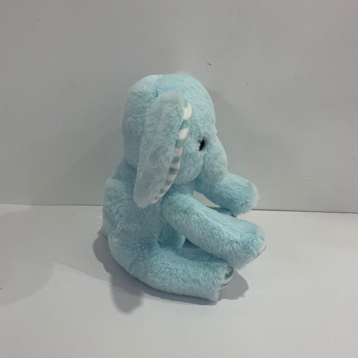 Light Up Elephant Plush Blue Cozy Floppy LED Stuffed Animals