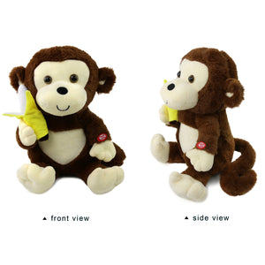 night light plush monkey, brown, 12.5 inch | Bstaofy - Glow Guards