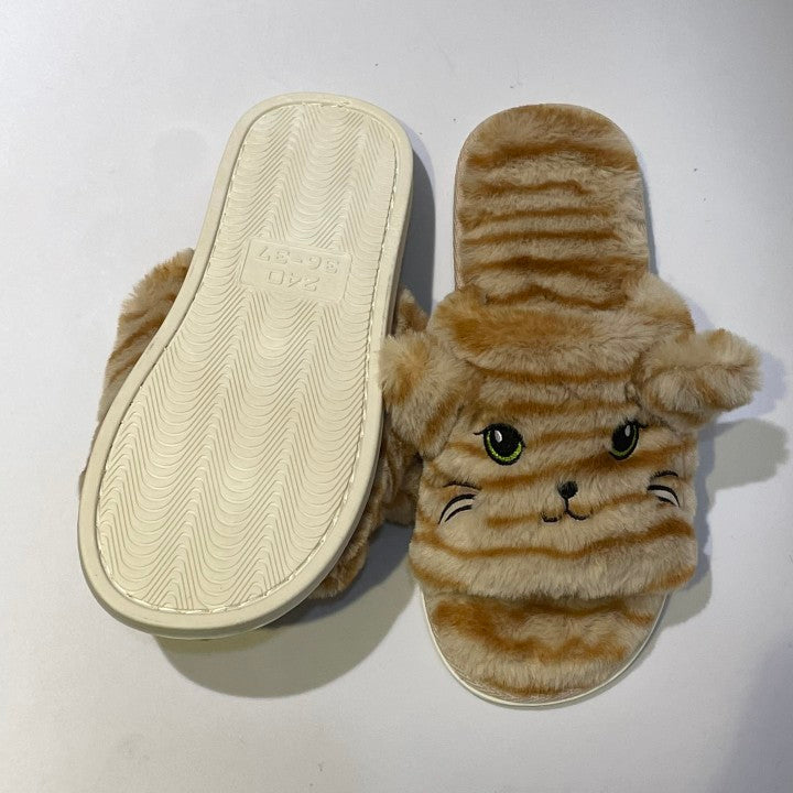 Memory Foam Womens Cat Slippers for Men Comfortable Cute Animal House Casual Shoes