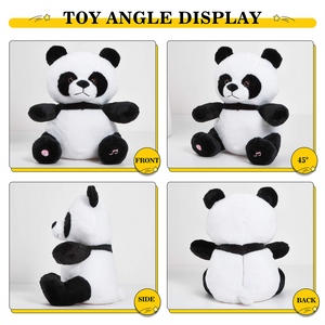 Bstaofy 11.5'' Musical LED Panda Stuffed Animal Glow Soft Plush Toys - Glow Guards