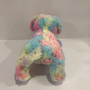 Hot Stamping  Rainbow Plush Stuffied Animal Dog