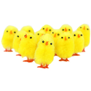 36 pcs fluffy yellow chenille Easter chicks deocration,1.5'' | Bstaofy - Glow Guards