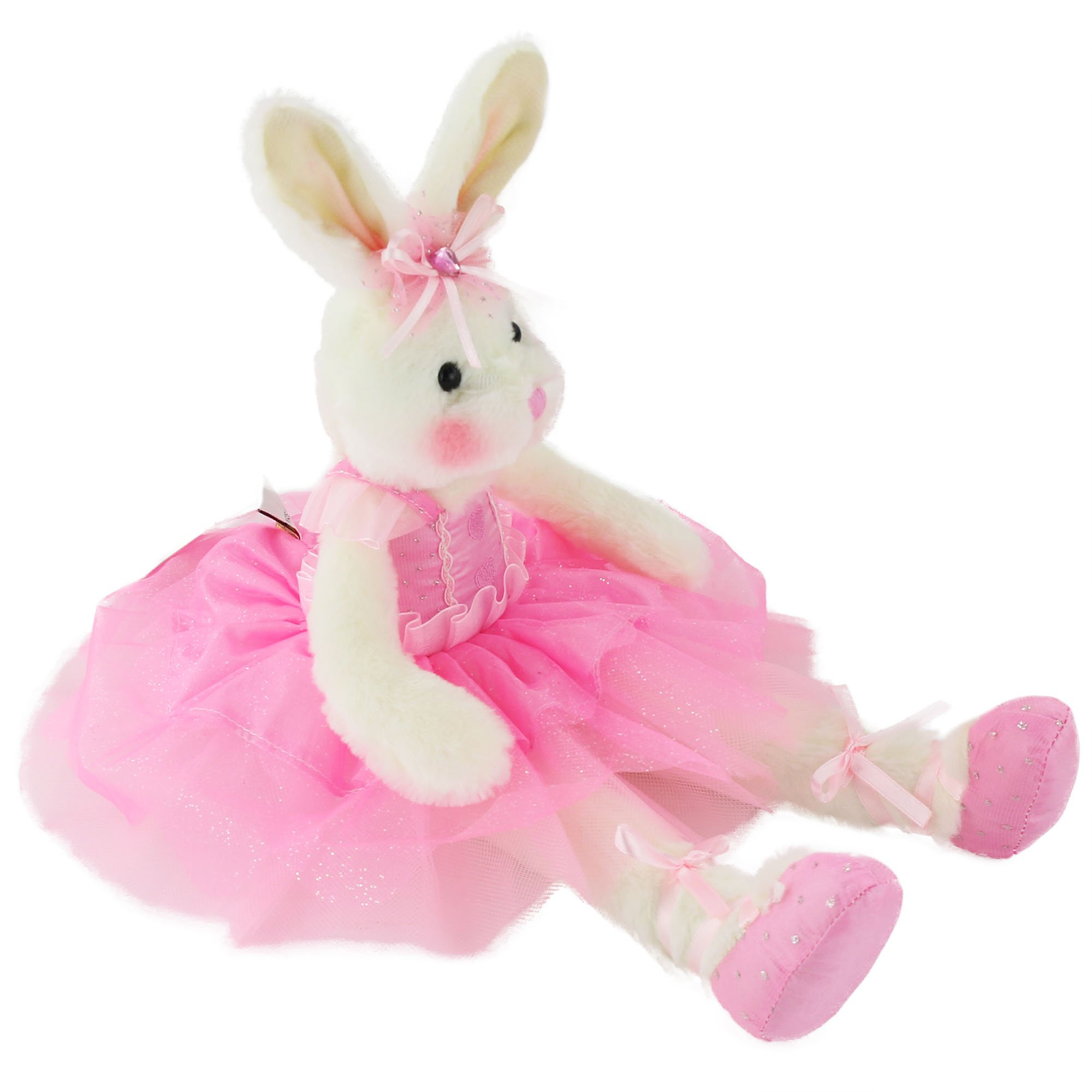 WEWILL 15'' Ballerina Bunny Stuffed Animal Rabbit Doll Adorable Soft - Glow Guards