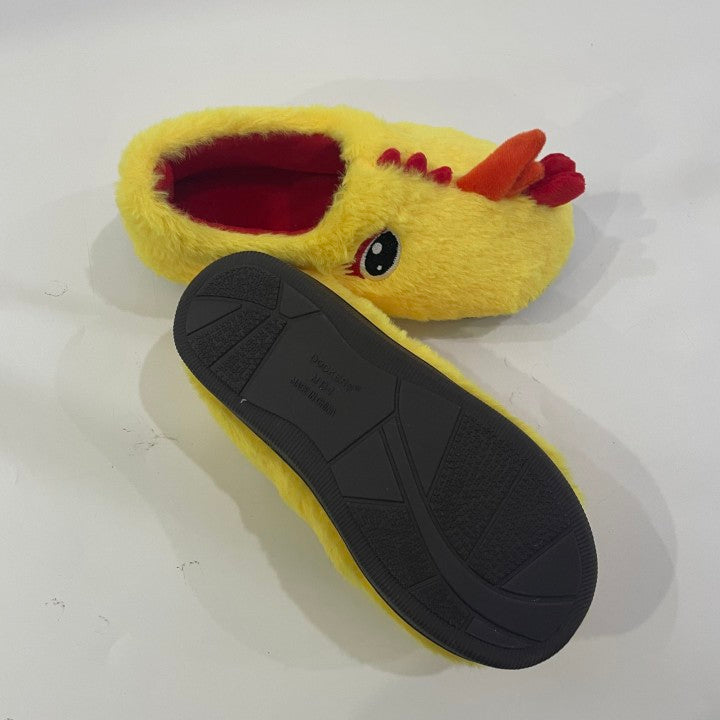 Cute Warm Yellow Chicken Slipper Warm FuzzyvAnimal Slippers House Shoes Gifts For Girls/Boys