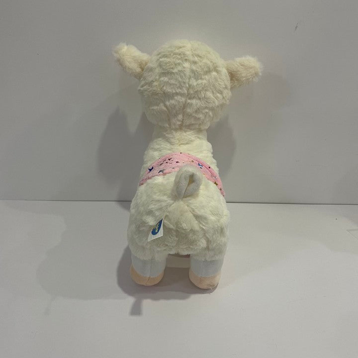 Glowing Alpaca Toy LED Stuffed Animal Luminous Light Up Cute Soft Plush Doll Gifts for Decors Birthdays Kids Women, 14"