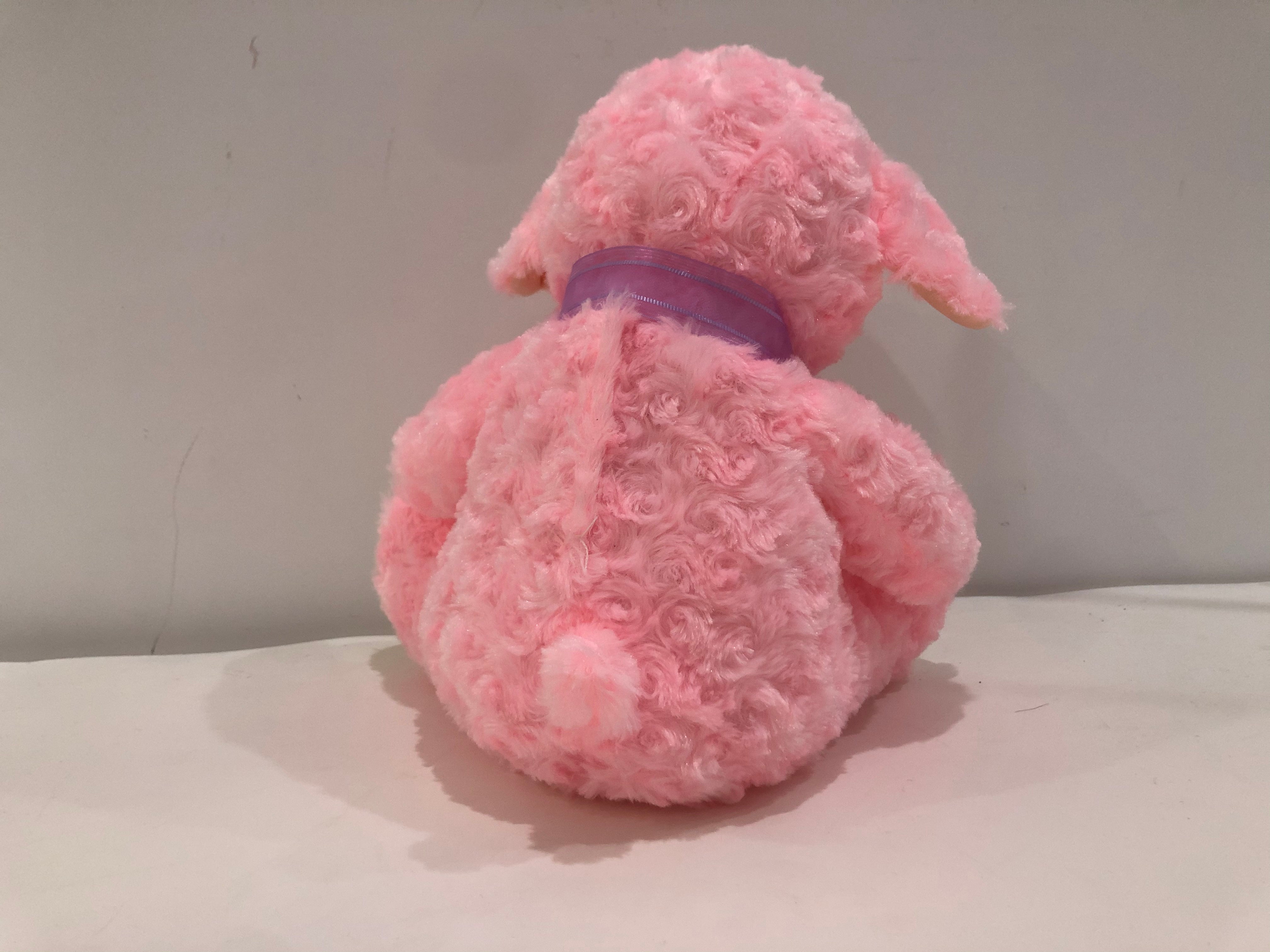 Light Up Sheep Stuffed Animals Cute Plush Toys Gifts for Boys and Girls, Pink, 12.6’’