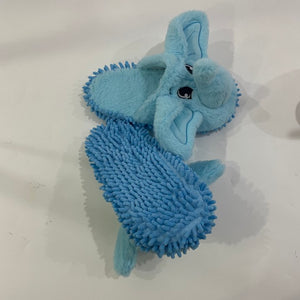 Cute Blue Elephant Mop Slipper Warm Fuzzy Microfiber Dusting Animal Slippers, Chenille Floor Cleaning Funny Rabbit Mopping House Shoes Gifts For Girls/Women