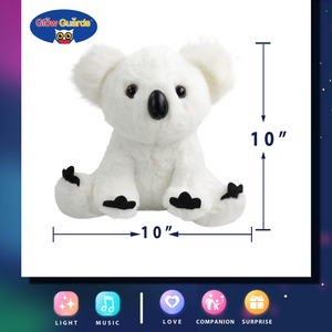 Glow Guards 10’’ Musical Light up Stuffed Koala Wildlife Soft Plush Toy - Glow Guards