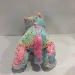 Hot Stamping Rainbow Plush Stuffied Animal Cat