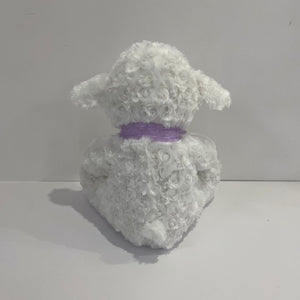 LED Glowing Sheep Toy White Rose Velvet Stuffed Animal Colorful Night Light Up Cute Plush Soft Doll Gifts for Decors Birthdays Kids, 13"