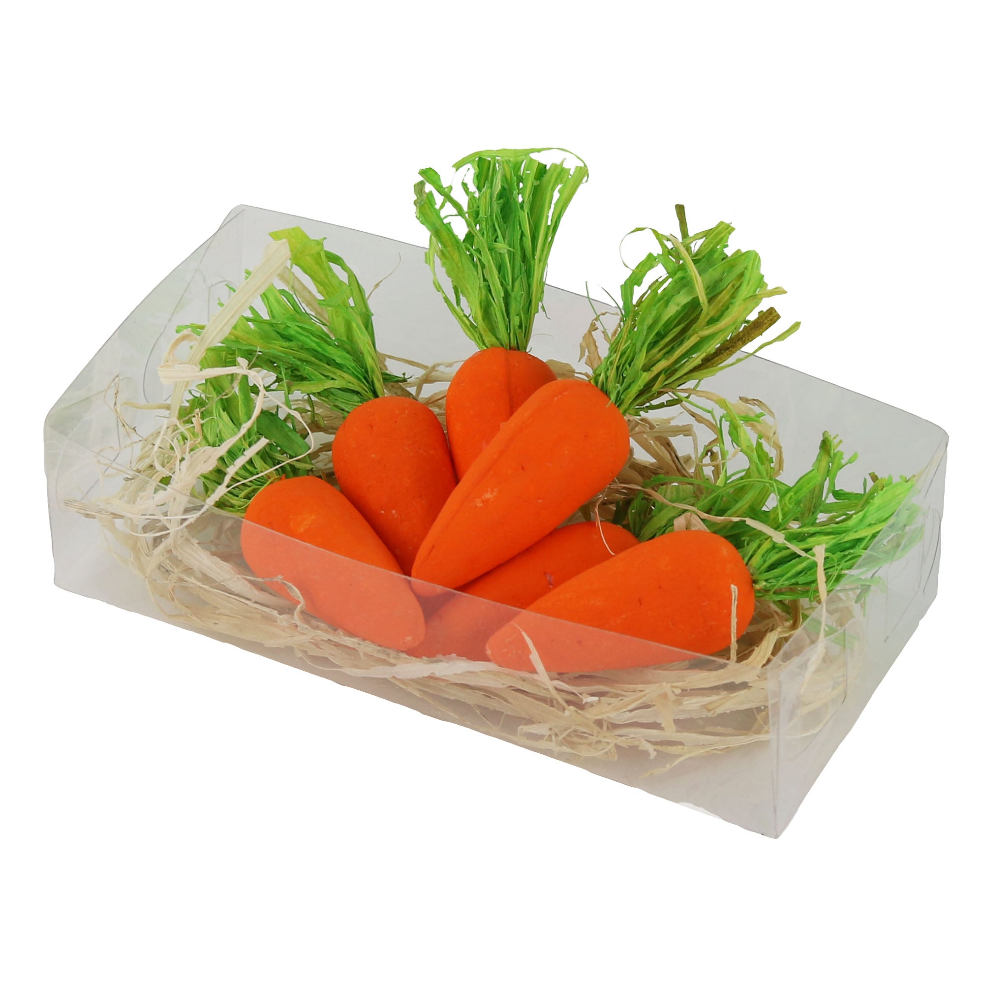 3'' realistic Easter carrot decoration foam ornament , 6 pcs | Bstaofy - Glow Guards