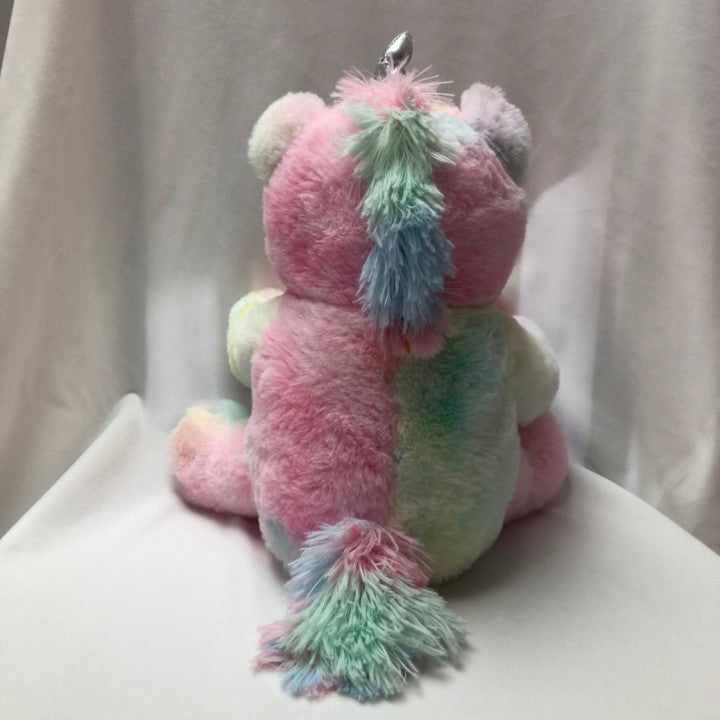 Unicorn Stuffed Animal Plush with Rainbow Bone