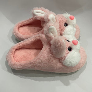 Classic Bunny Slippers for Women Funny Animal Slippers for Girls Cute Plush Rabbit Slippers Glow Guards