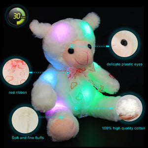stuffed light up lamb with 30-min timer cuddly toys, 9 Inch | Bstaofy - Glow Guards