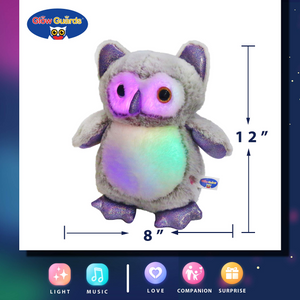 Glow Guards Light up Musical Stuffed Graduation Owl Soft Plush Toy