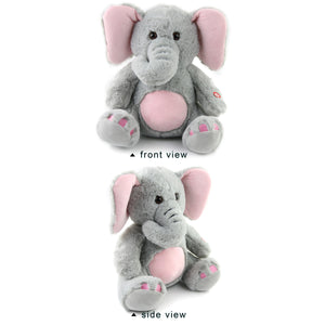 light up stuffed elephant, gray, 13 inch | Bstaofy - Glow Guards