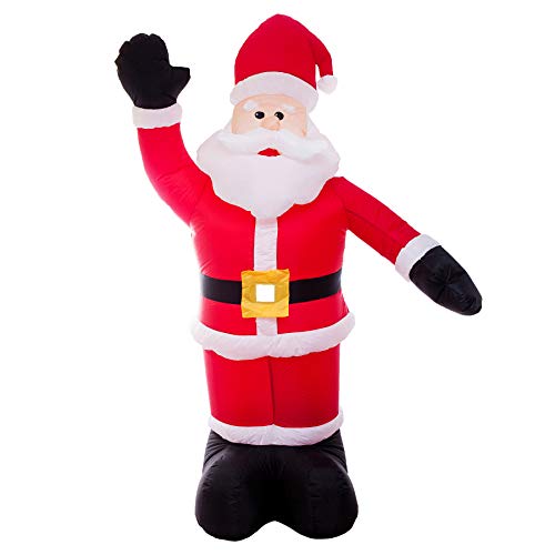 8Ft Tall Huge Inflatable Portable Christmas Santa Claus Xmas Decoration|Athoinsu - Glow Guards