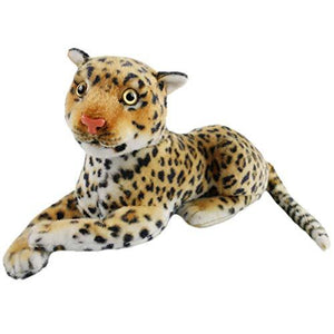 Realistic Plush Leopard Wildlife Grovel Stuffed Animal, 13’’ | Houwsbaby - Glow Guards