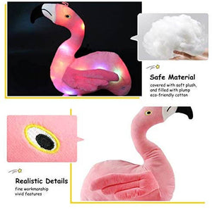 stuffed flamingo plush toy, 15'' | Bstaofy - Glow Guards