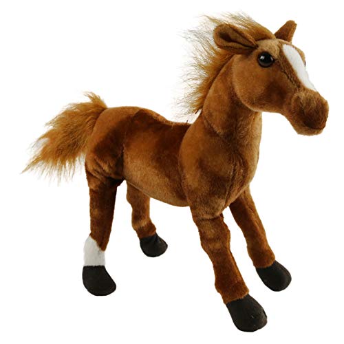 Houwsbaby Lifelike Zebra Realistic Horse with Stripes Wildlife Stuffed Animal Soft Plush Toy Kids Gift Collection, 12’’ - Glow Guards