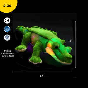 Bstaofy LED Crocodile Stuffed Animal Light Up Plush Toy - Glow Guards