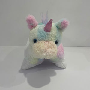 Rainbow Unicorn Stuffed Animal Pillow Cute Plush Soft Lovely Colorful Toy Bedtime Doll Sofa Decoration Festivals Birthday Gifts, 16"
