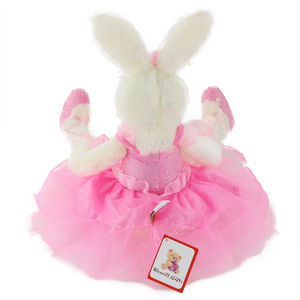 WEWILL 15'' Ballerina Bunny Stuffed Animal Rabbit Doll Adorable Soft - Glow Guards
