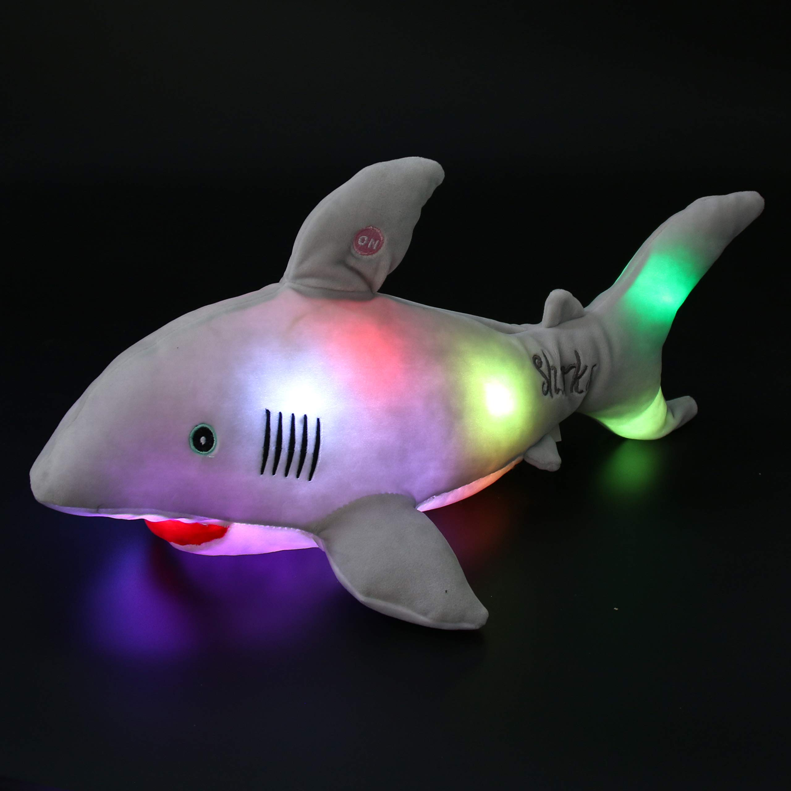 Bstaofy Light up Shark Stuffed Animal Glow Plush Ocean - Glow Guards