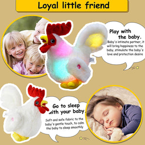 glow stuffed rooster light up plush, 11'' | Bataofy - Glow Guards