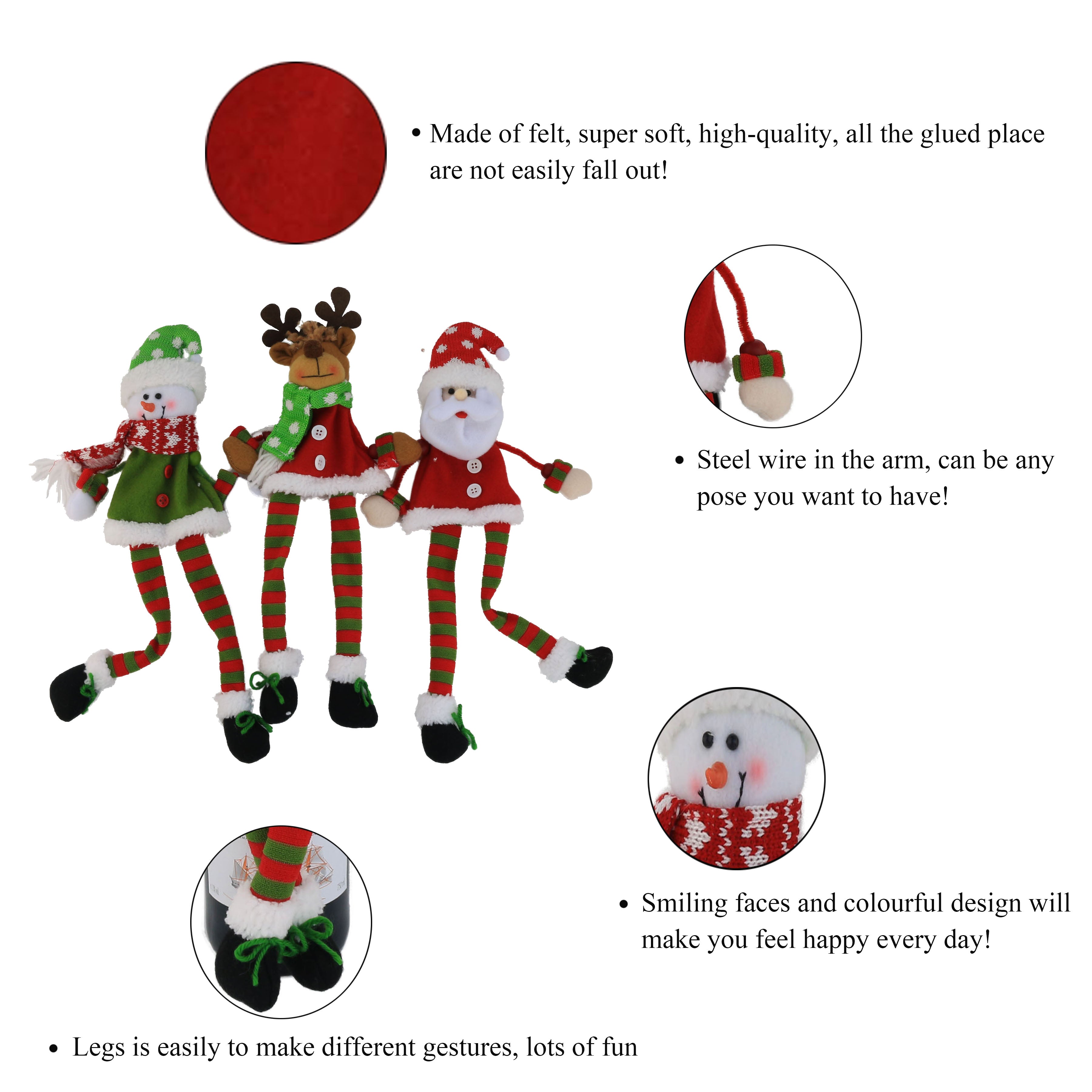 Christmas Wine Bottle Cover | Gift Set Decoration, 14 inch - Glow Guards