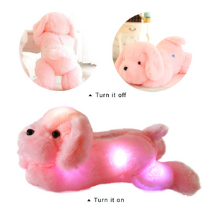 WEWILL 16'' Creative Night Light LED Stuffed Animals Lovely Dog Glow Plush - Glow Guards