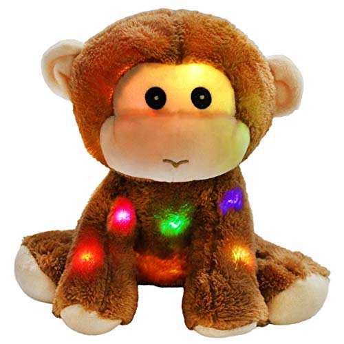 Light up Stuffed Monkey LED Soft Plush Toy| Athoinsu - Glow Guards