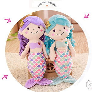 Athoinsu Mermaid Princess Stuffed Animals Soft Plush 12'' - Glow Guards