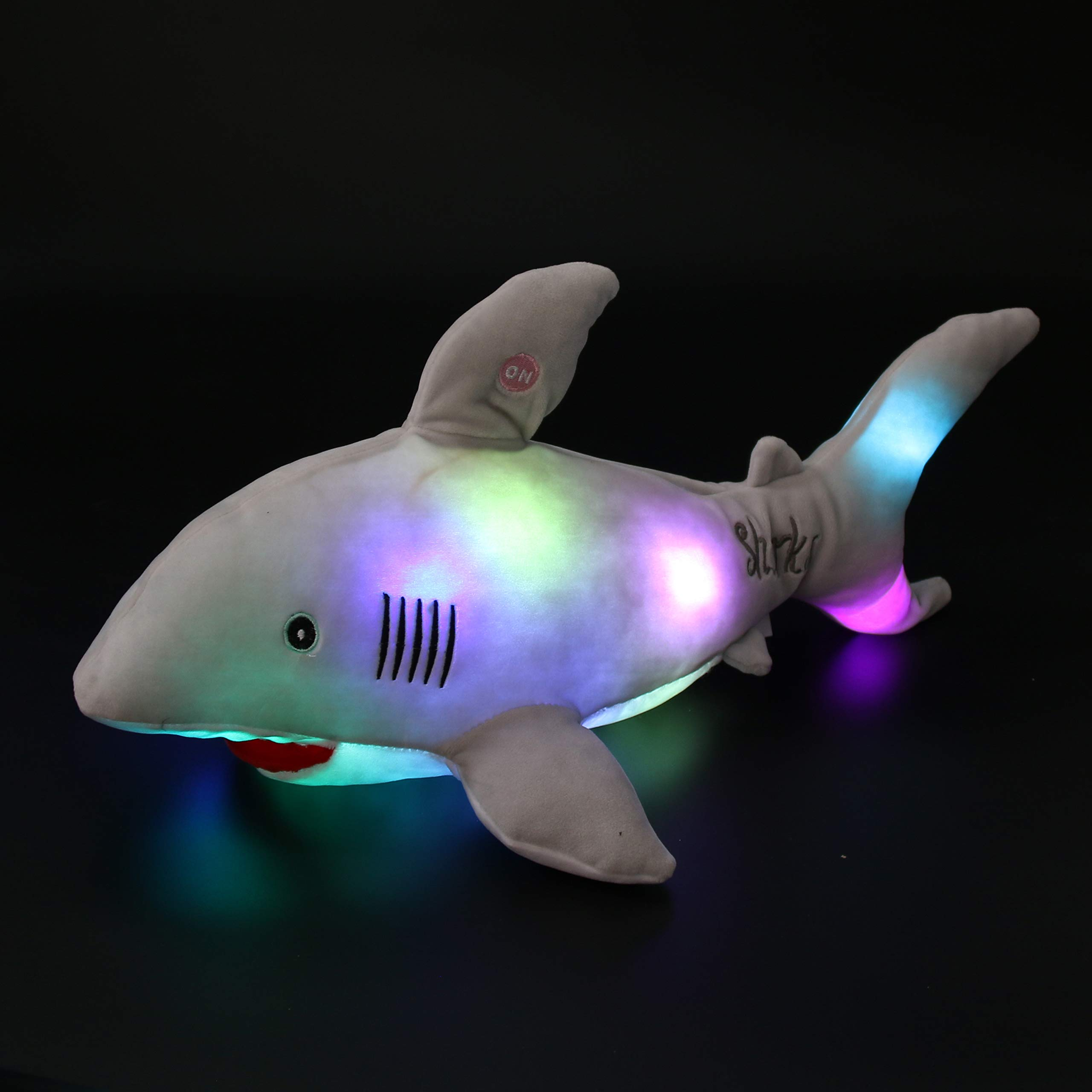 Bstaofy Light up Shark Stuffed Animal Glow Plush Ocean - Glow Guards