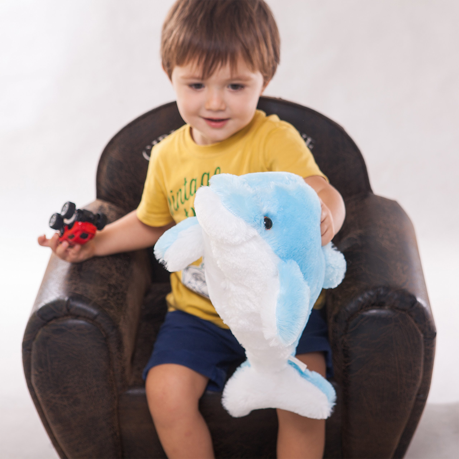 Bstaofy 18'' Light up Dolphin Stuffed Animal Night Light Colorful Glowing - Glow Guards