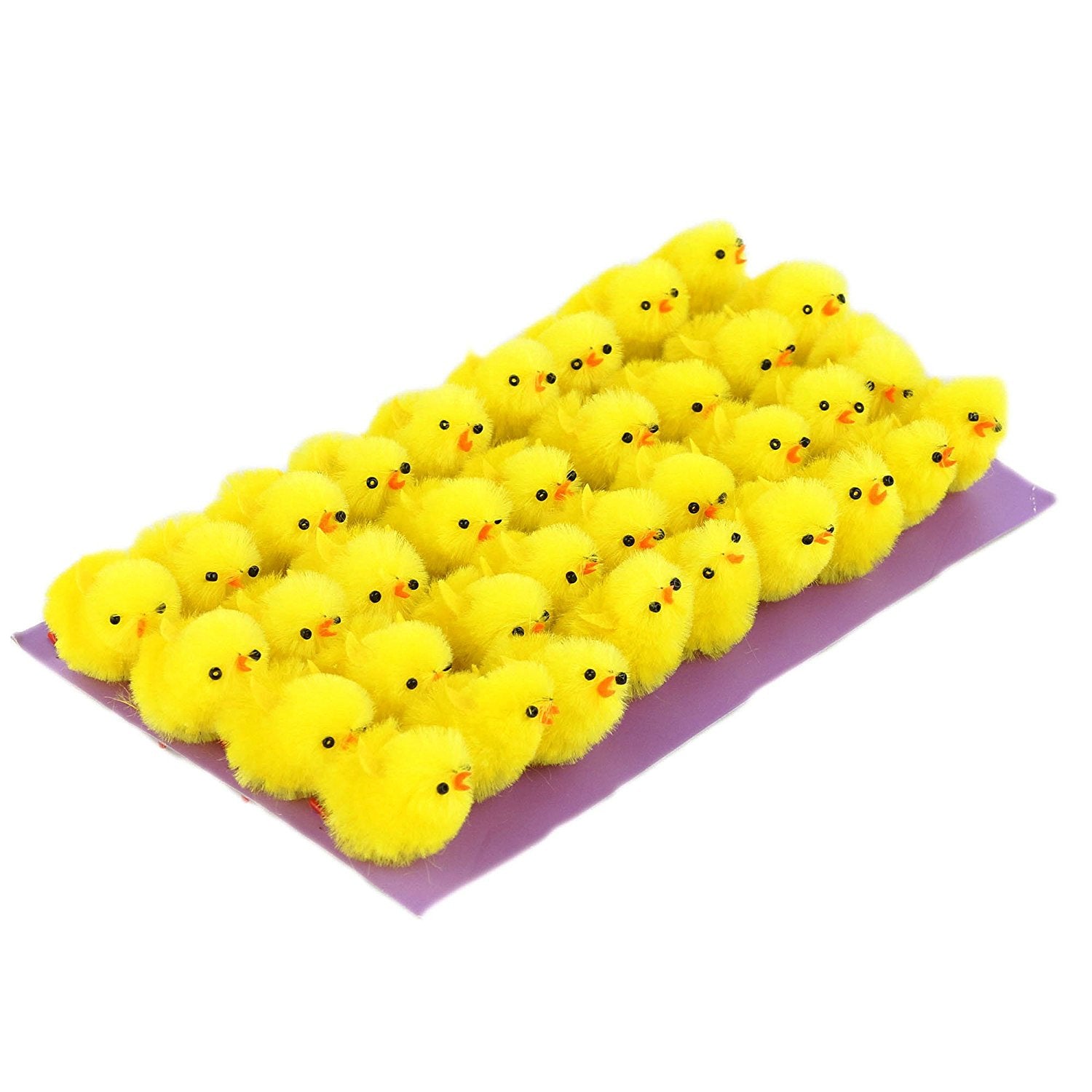 36 pcs fluffy yellow chenille Easter chicks deocration,1.5'' | Bstaofy - Glow Guards