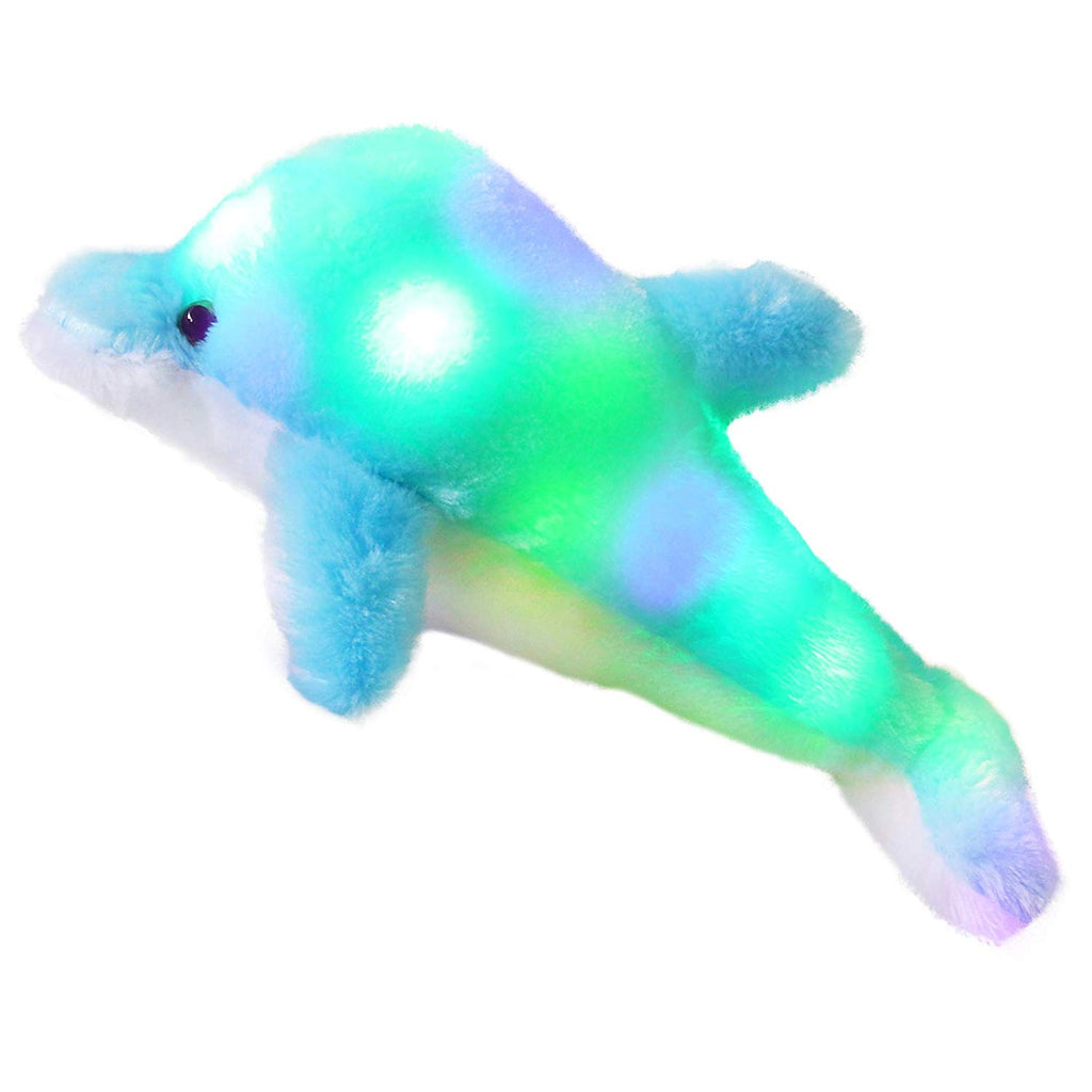 night light up dolphin plush toys, 18'' | Bstaofy - Glow Guards