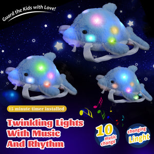 Glow Guards 14'' Light up Dolphin Stuffed Animal Soft Plush - Glow Guards