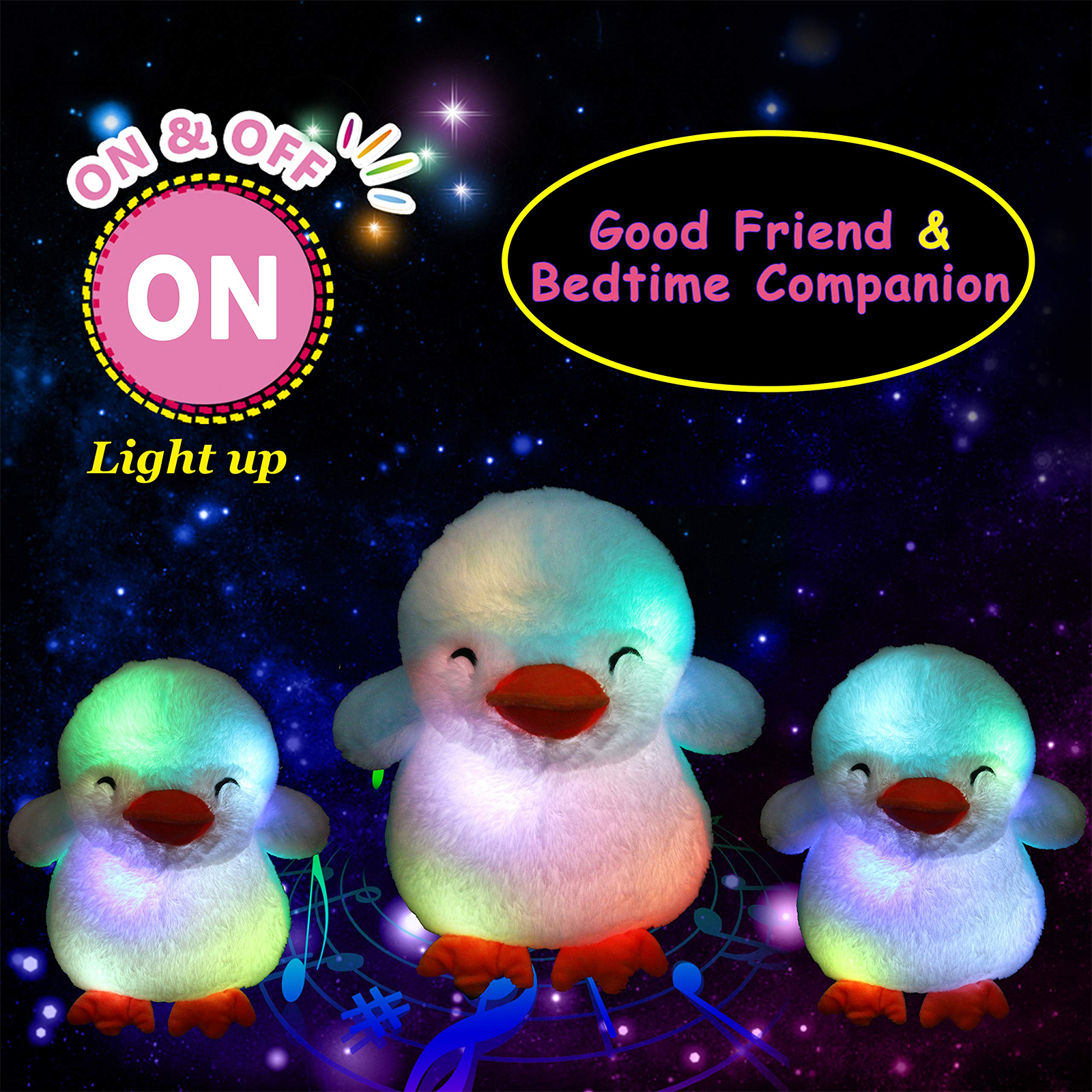 Glow Guards 12’’ Light up Stuffed Penguin Snuggle Soft Plush - Glow Guards