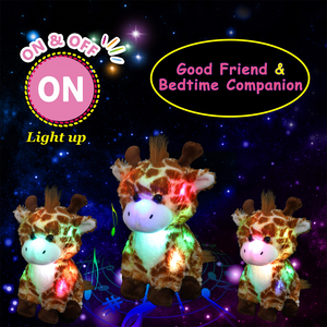 Glow Guards 12’’ Light up Giraffe Stuffed Animals Soft Plush Toy - Glow Guards