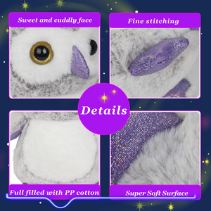 Glow Guards Light up Musical Stuffed Graduation Owl Soft Plush Toy, 12’’ - Glow Guards