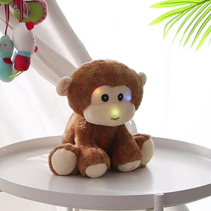 Athoinsu 11'' Light up Stuffed Monkey Soft Plush Toy - Glow Guards