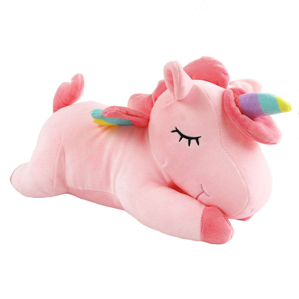 Athoinsu 15.5'' Pink Stuffed Unicorn Soft Plush Toy - Glow Guards