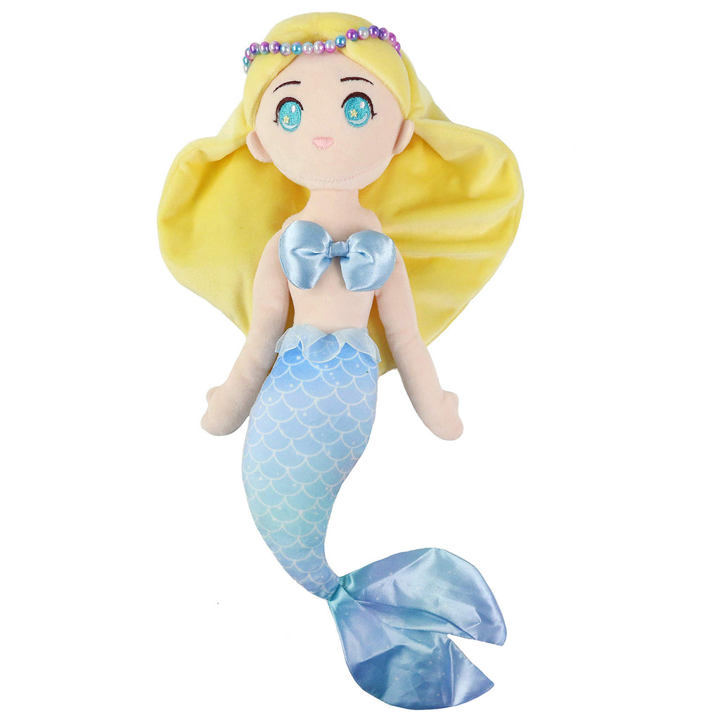 Athoinsu 15.5'' Stuffed Mermaid Doll Princess Soft Plush Toy - Glow Guards