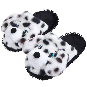 Spot Dog Microfiber Mop Slippers Women Floor Dust Dirt Cleaning Slipper Cartoon House Office Home Room Gift Holiday
