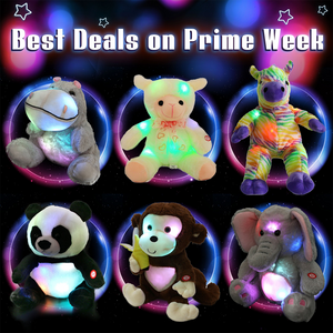 WEWILL 12'' Light up Puppy Stuffed Animal Glow Dog Plush - Glow Guards