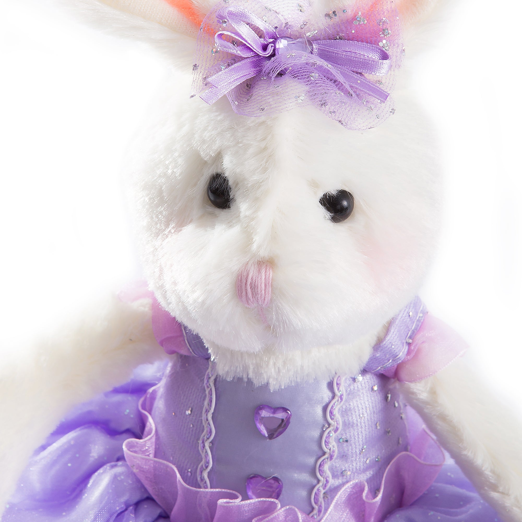 ballerina rabbit bunny stuffed animal 15-inch pink/purple | Bstaofy - Glow Guards